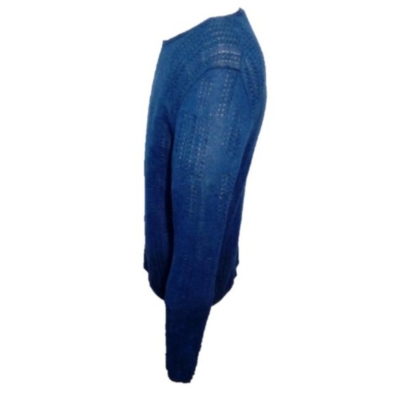 John Varvatos Linen-Blend Sweater Crewneck Rib-knit cuffs and bottom NWOT 09/24 - Picture 3 of 11